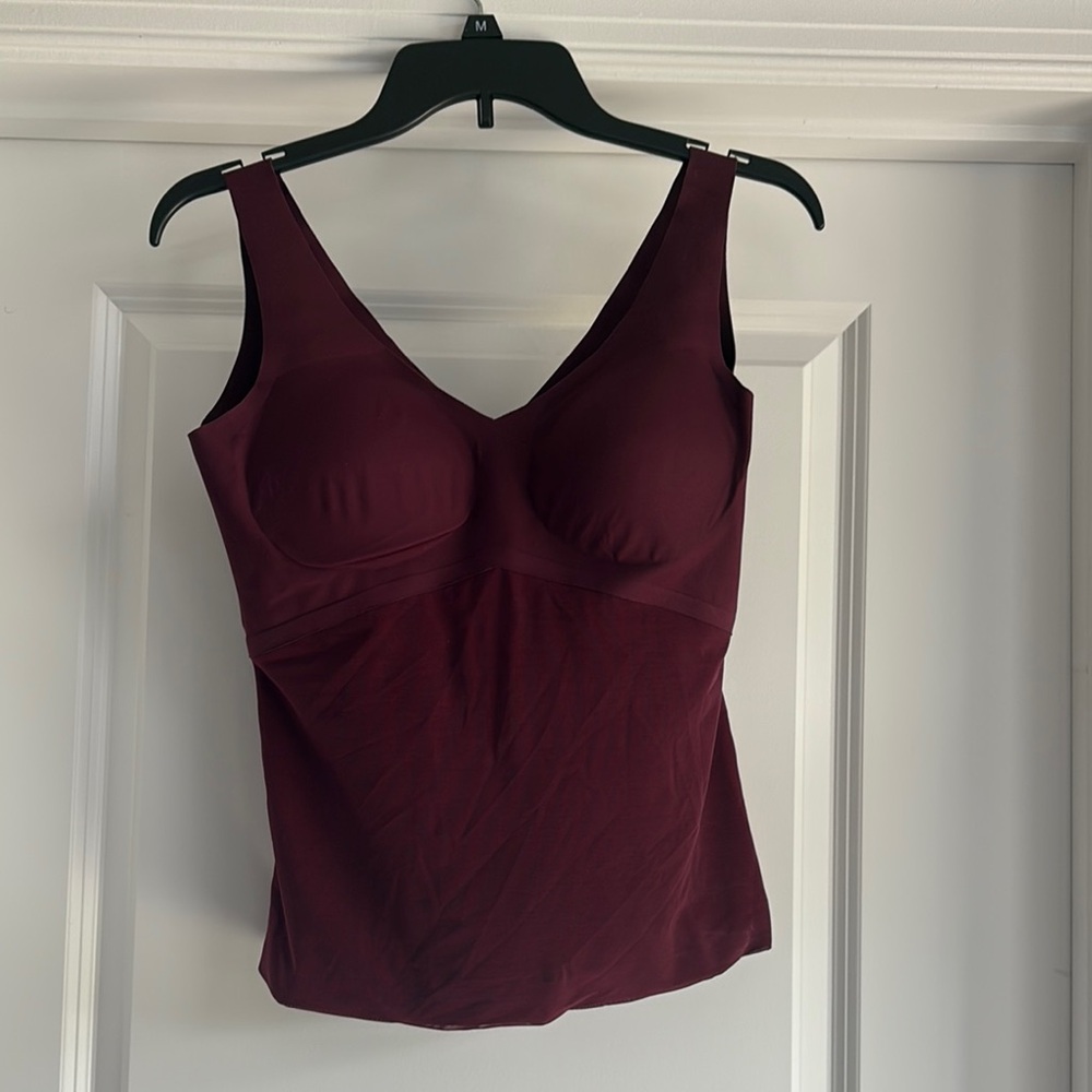 Burgundy Sleeveless Top
